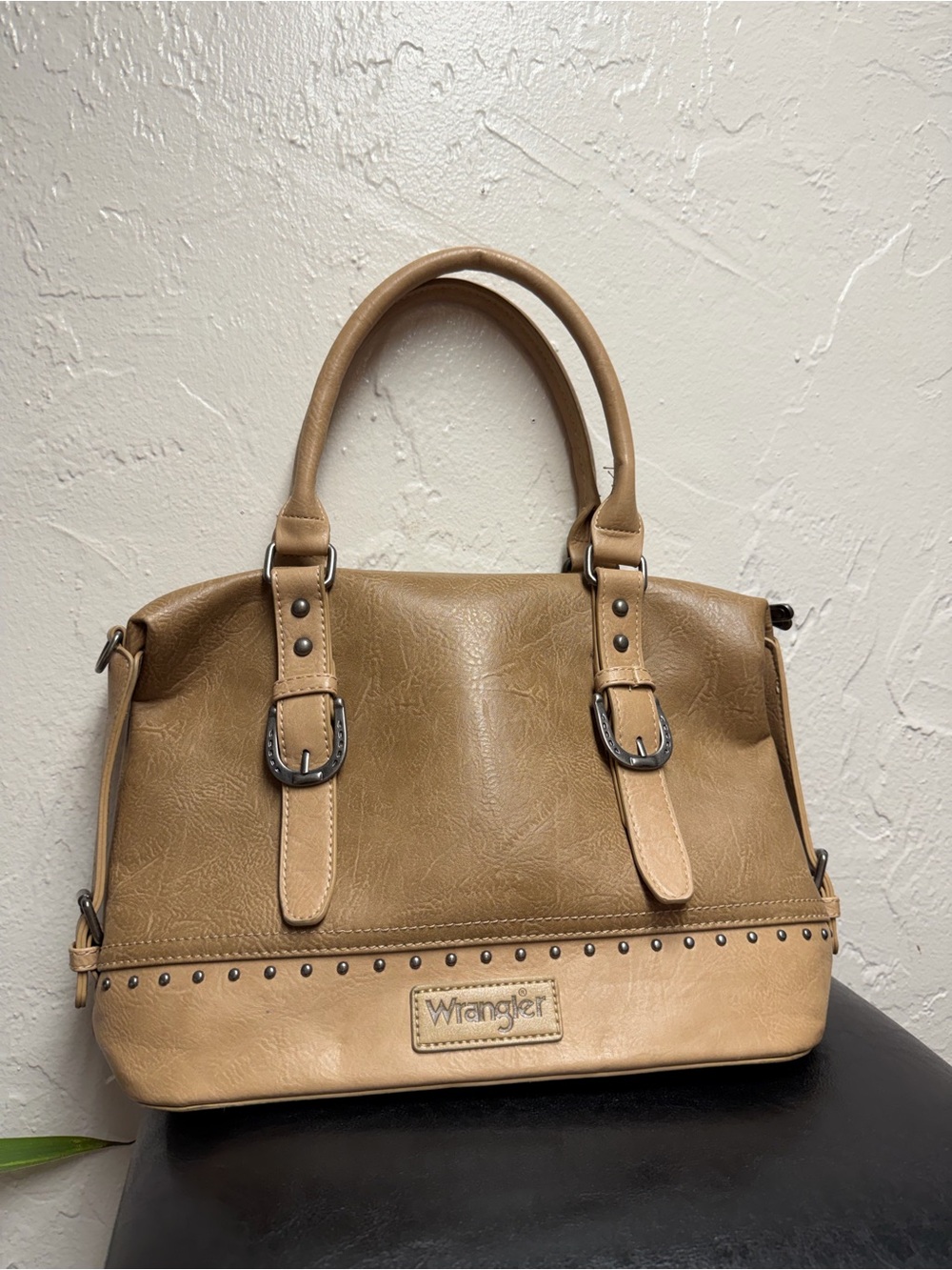 Wrangler Western-style barrel satchel handbag